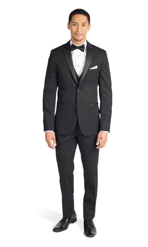 michael kors black notch tuxedo|Michael Kors pinstripe suit.